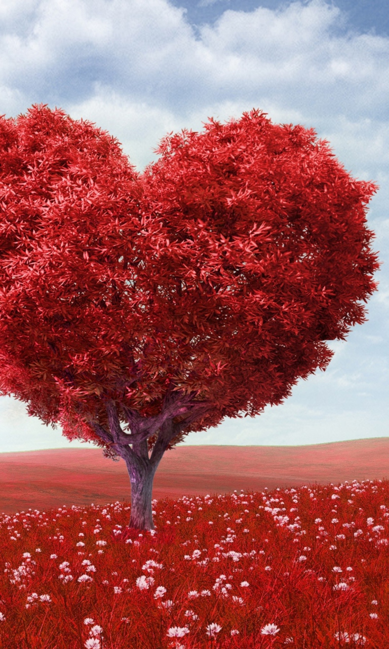 Love Tree wallpaper 768x1280