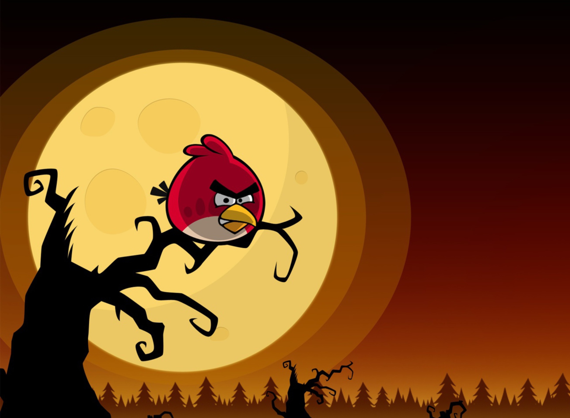 Angry Birds Seasons Halloween wallpaper 1920x1408