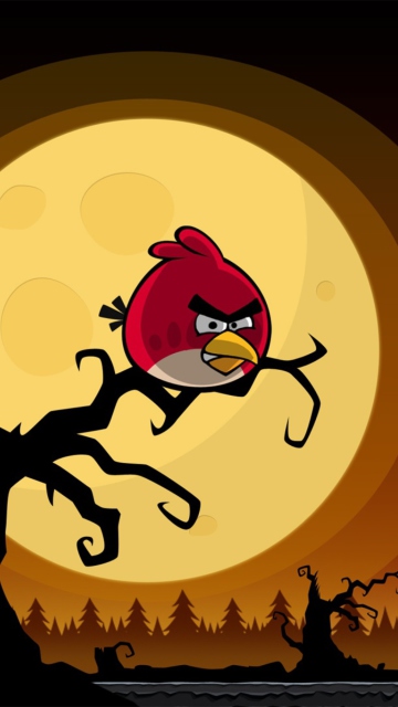Обои Angry Birds Seasons Halloween 360x640