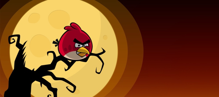 Fondo de pantalla Angry Birds Seasons Halloween 720x320