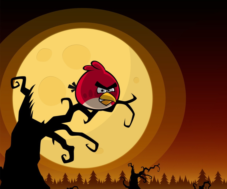 Das Angry Birds Seasons Halloween Wallpaper 960x800