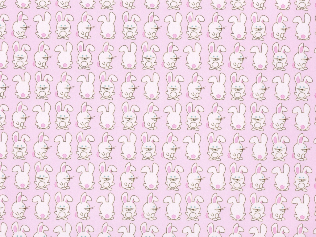 Das Pink Rabbits Wallpaper 1024x768