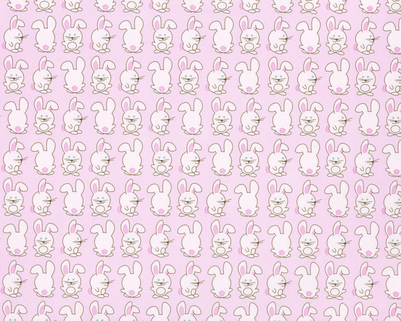 Pink Rabbits wallpaper 1280x1024