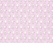 Das Pink Rabbits Wallpaper 176x144