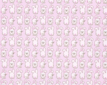 Das Pink Rabbits Wallpaper 220x176