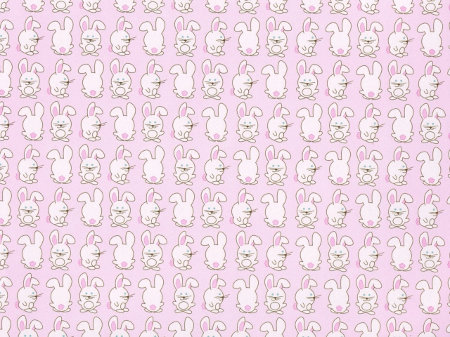 Das Pink Rabbits Wallpaper 640x480