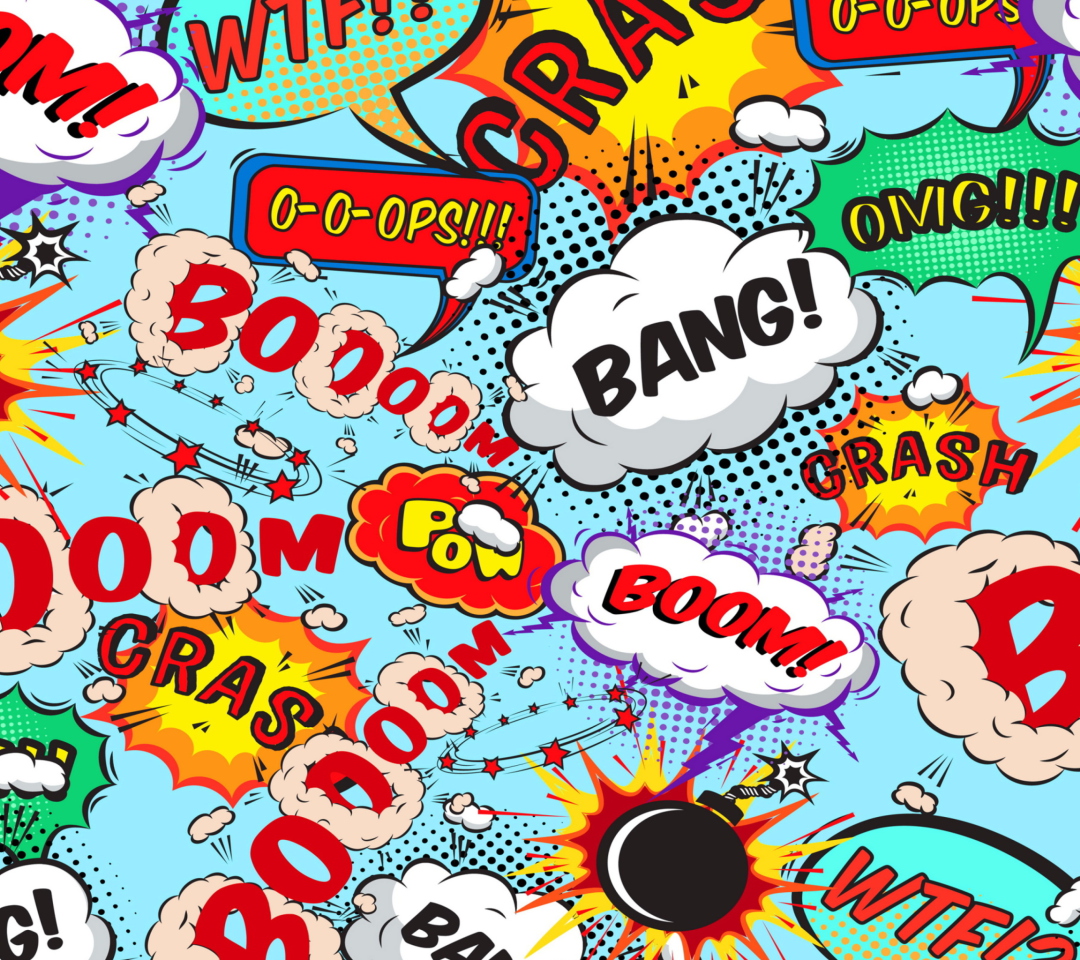 Expressions Crash Boom Bang wallpaper 1080x960