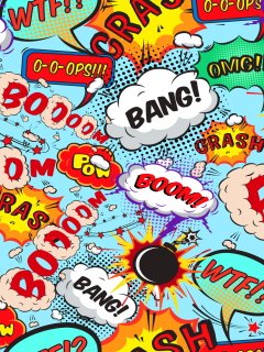 Expressions Crash Boom Bang wallpaper 240x320