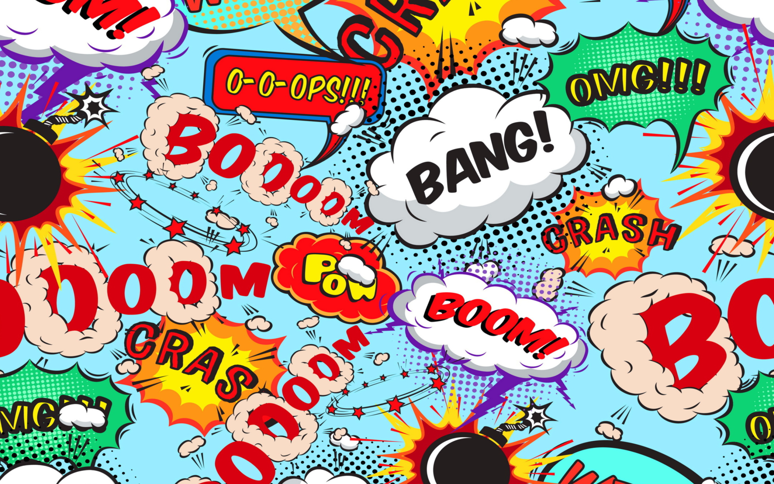 Das Expressions Crash Boom Bang Wallpaper 2560x1600