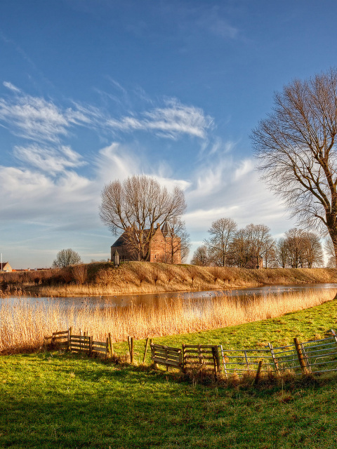 House in Netherlands wallpaper 480x640