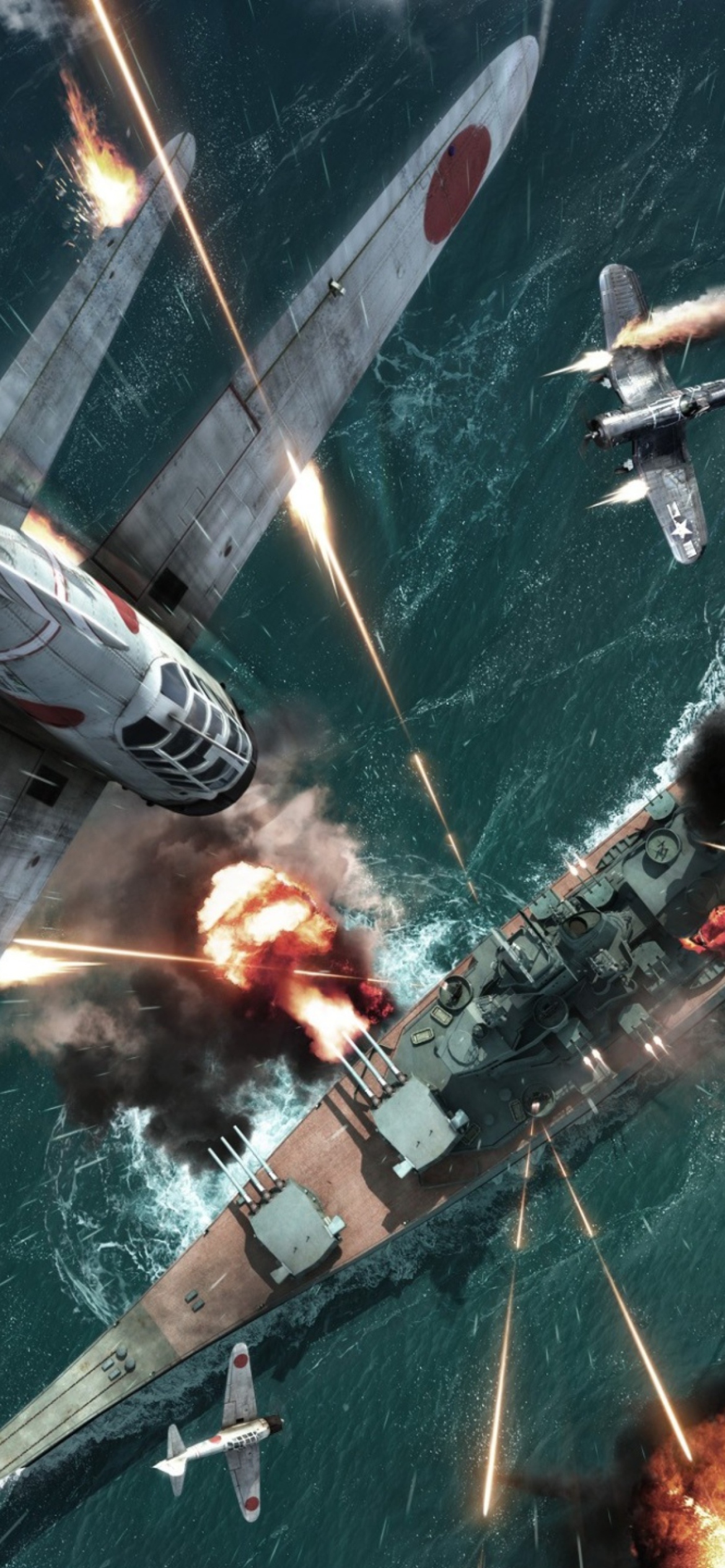 Das Battlestations: Pacific Xbox Wallpaper 1170x2532