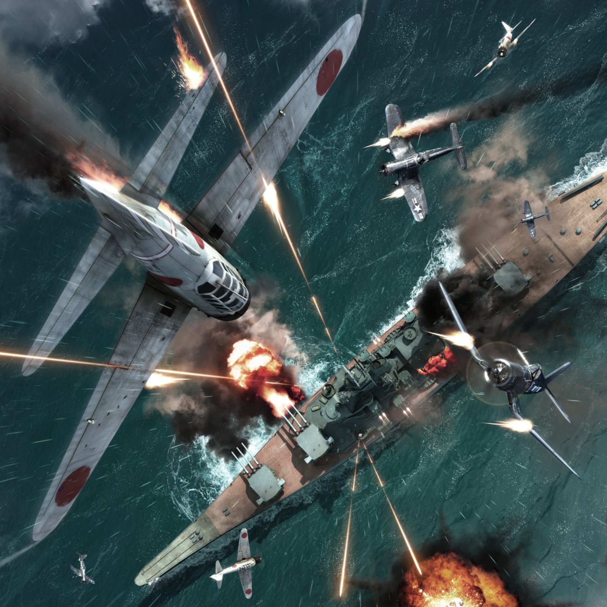 Das Battlestations: Pacific Xbox Wallpaper 2048x2048