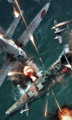 Das Battlestations: Pacific Xbox Wallpaper 240x400