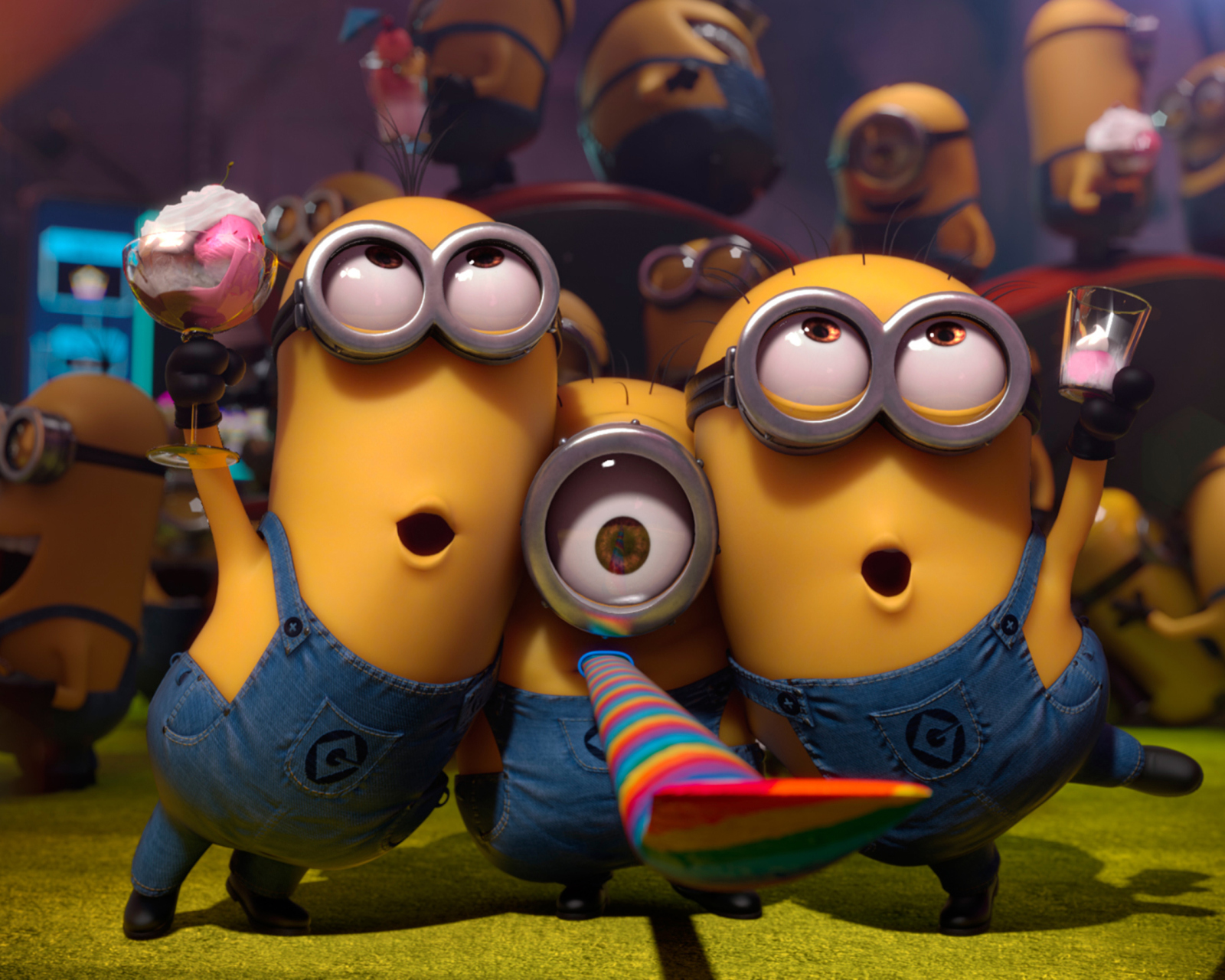 Fondo de pantalla Minions Party 1600x1280