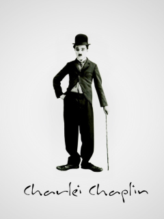 Fondo de pantalla Charles Chaplin 240x320