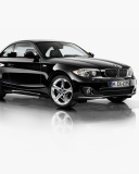 BMW 125i black Coupe wallpaper 128x160