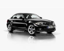 BMW 125i black Coupe wallpaper 220x176