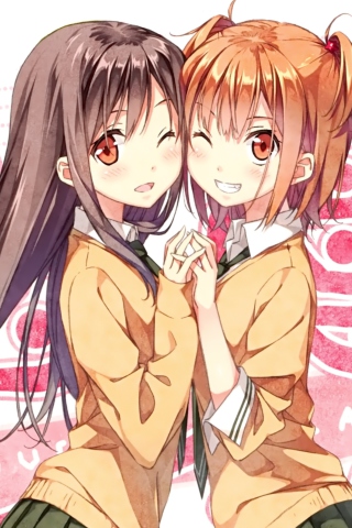 Das Anime Girls Wallpaper 320x480