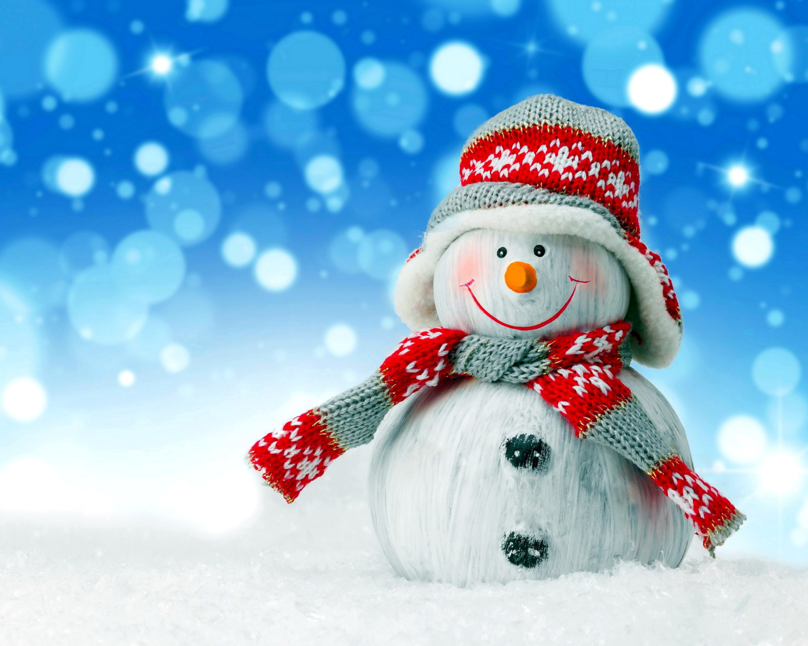 Обои Christmas Snowman Festive Sign 1600x1280