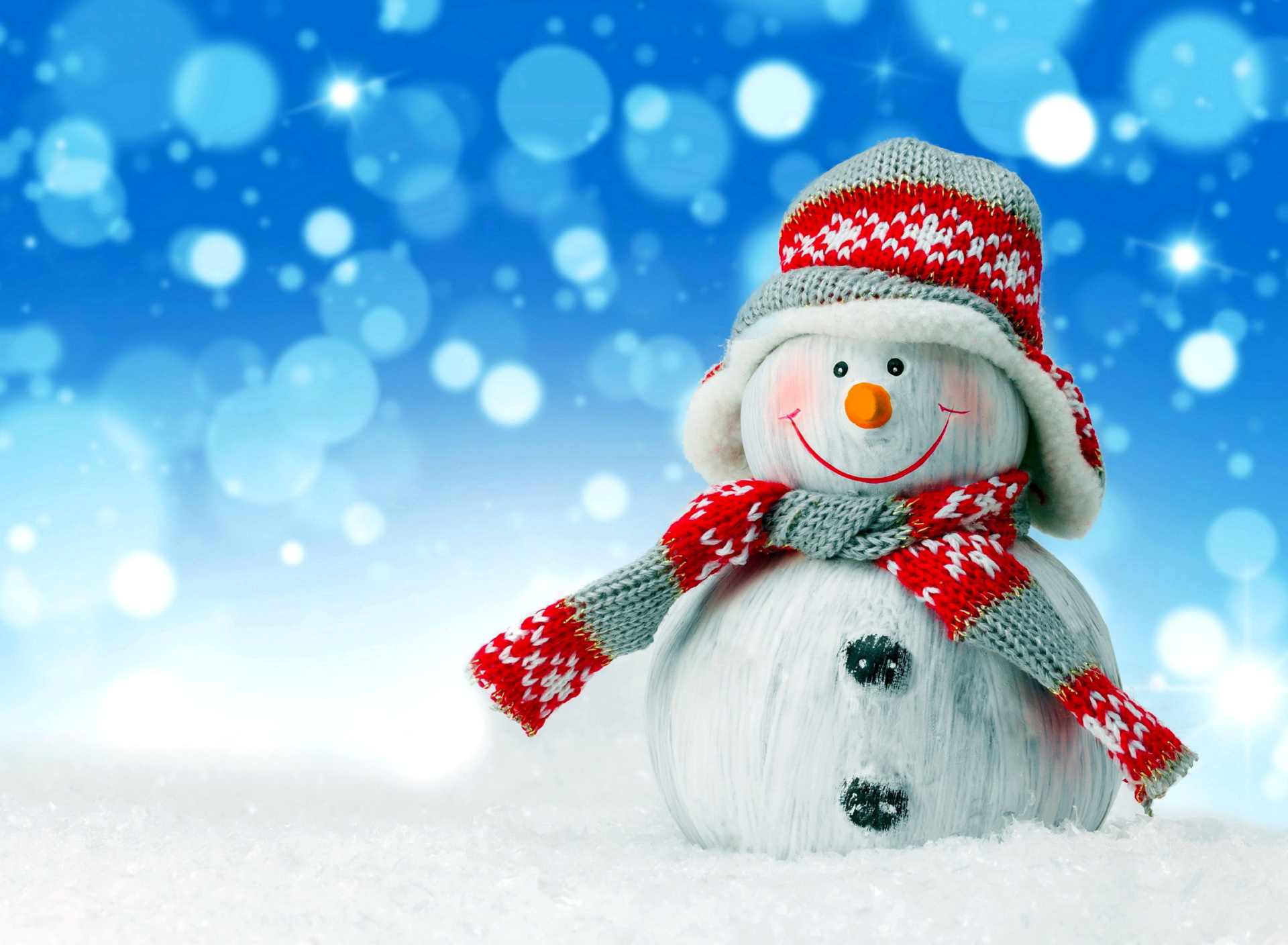 Обои Christmas Snowman Festive Sign 1920x1408