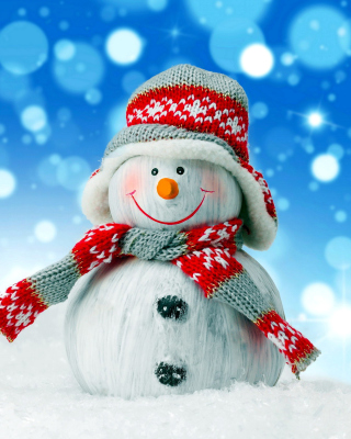Christmas Snowman Festive Sign Background for 240x320