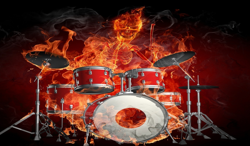 Skeleton on Drums screenshot #1 1024x600