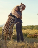 Man And Tiger screenshot #1 128x160