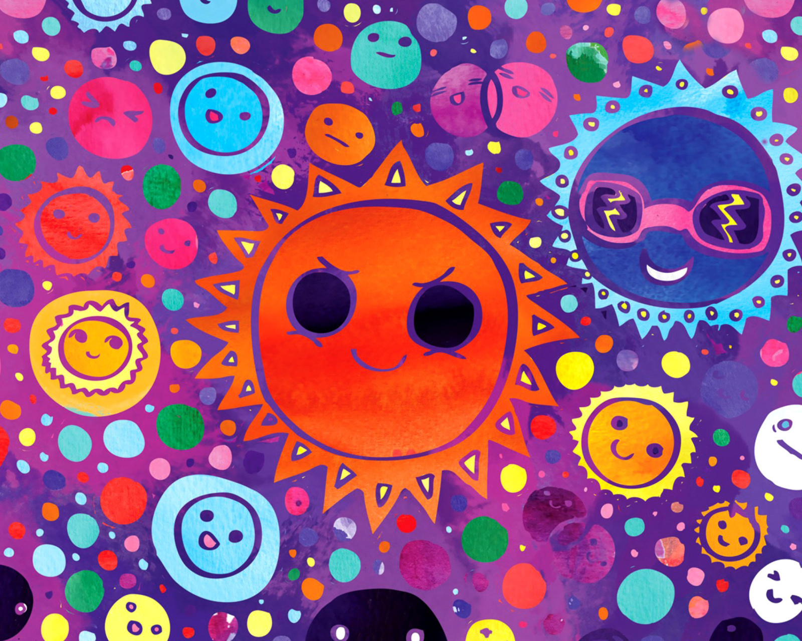 Funny Suns wallpaper 1600x1280