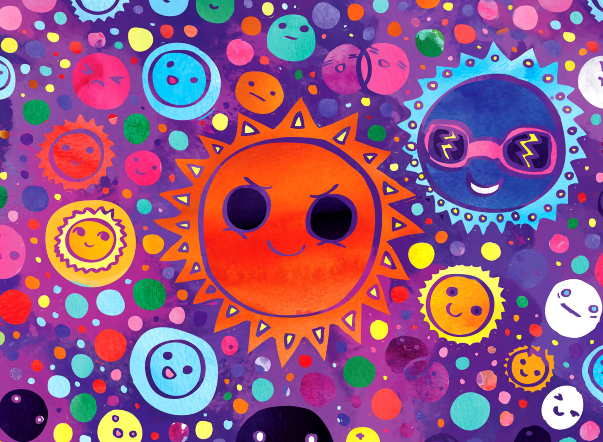 Funny Suns wallpaper 1920x1408