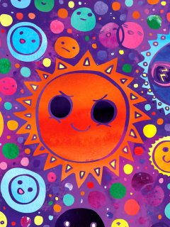 Funny Suns wallpaper 240x320