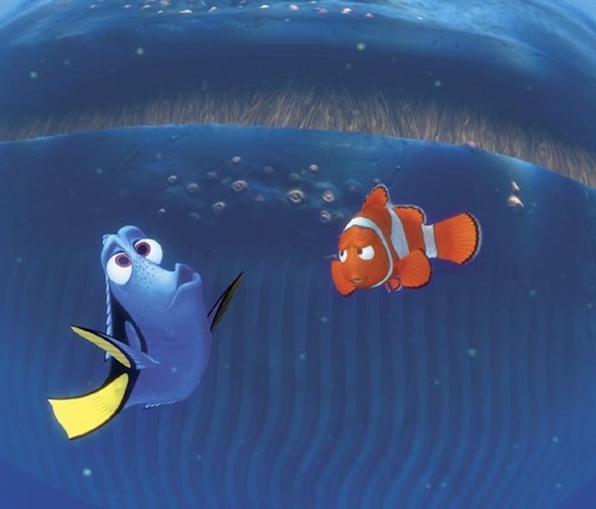 Screenshot №1 pro téma Finding Nemo Whale 1200x1024