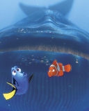 Обои Finding Nemo Whale 128x160