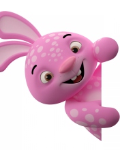 Sfondi 3D Pink Rabbit 176x220