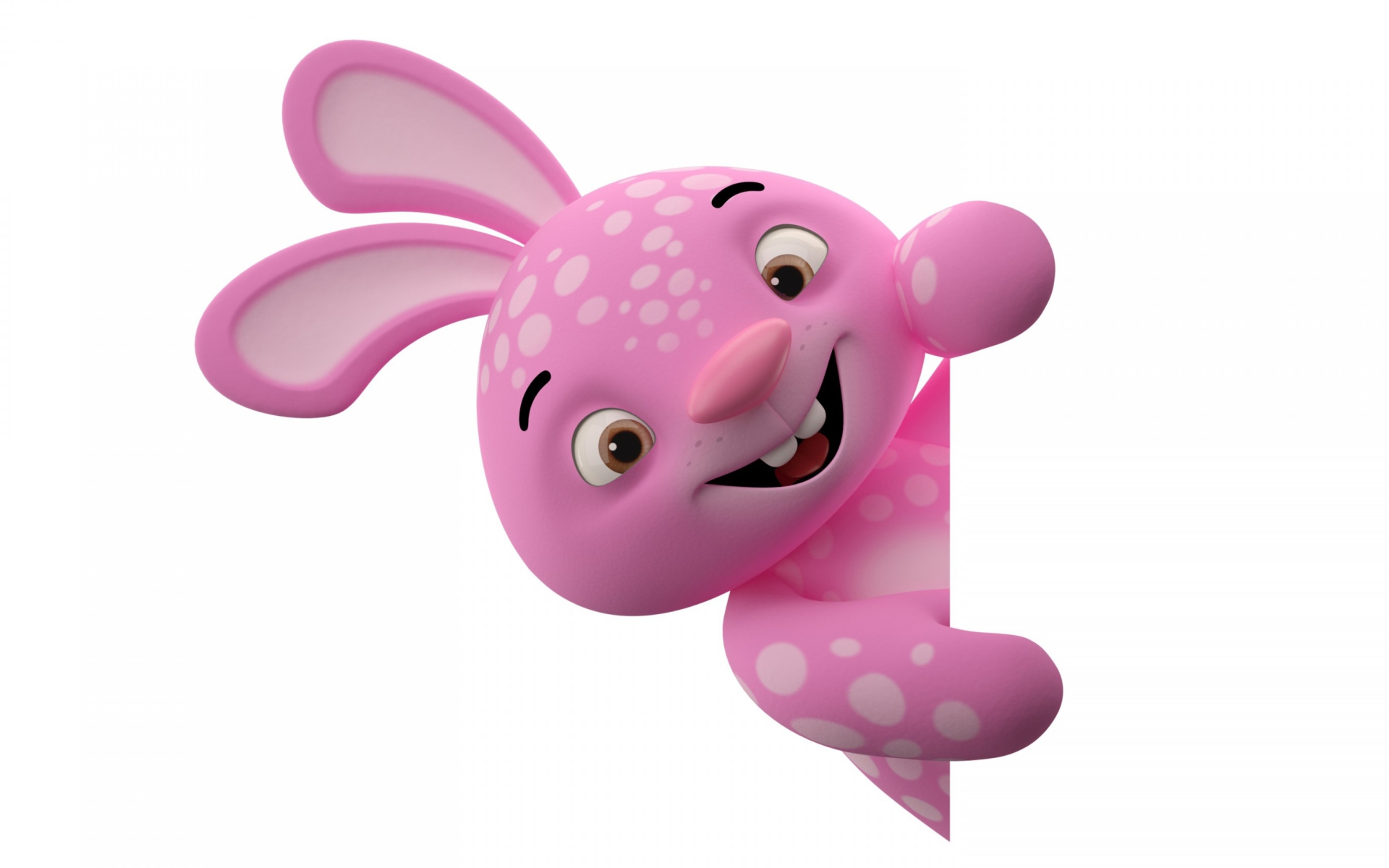 Screenshot №1 pro téma 3D Pink Rabbit 1920x1200