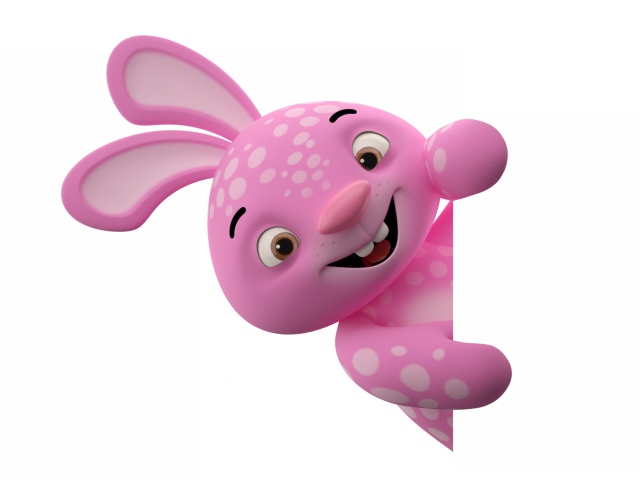 Fondo de pantalla 3D Pink Rabbit 640x480