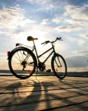 Das Bicycle At Sunny Day Wallpaper 128x160