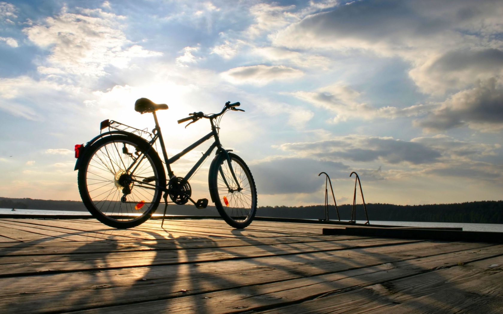 Bicycle At Sunny Day wallpaper 1680x1050