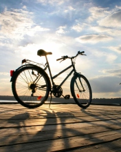Bicycle At Sunny Day wallpaper 176x220