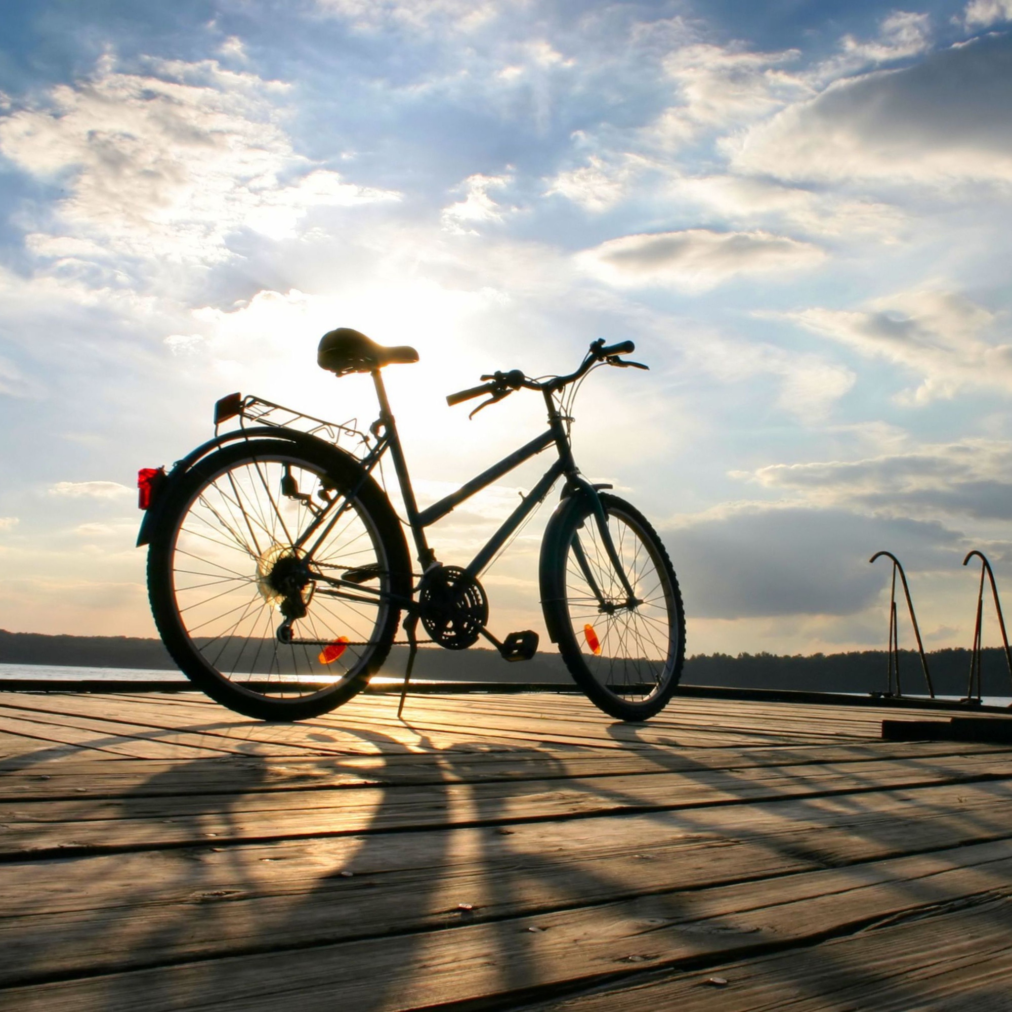 Bicycle At Sunny Day wallpaper 2048x2048