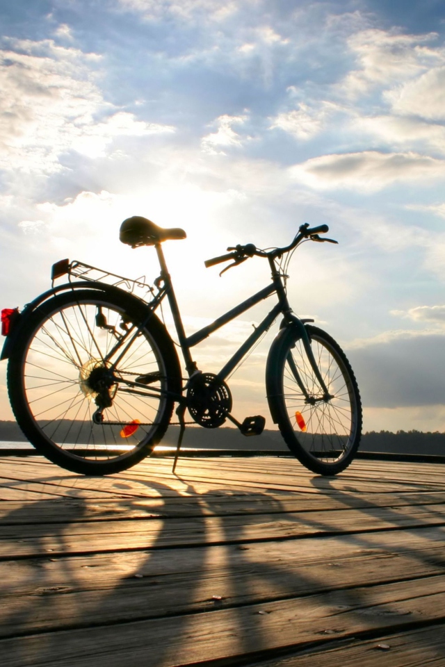 Обои Bicycle At Sunny Day 640x960