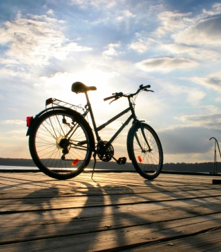 Bicycle At Sunny Day Wallpaper for 240x320