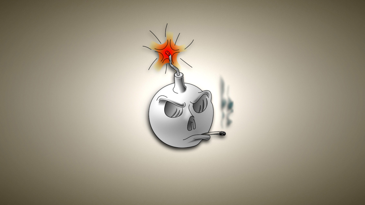 Bomb with Wick wallpaper 1280x720
