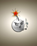 Das Bomb with Wick Wallpaper 128x160