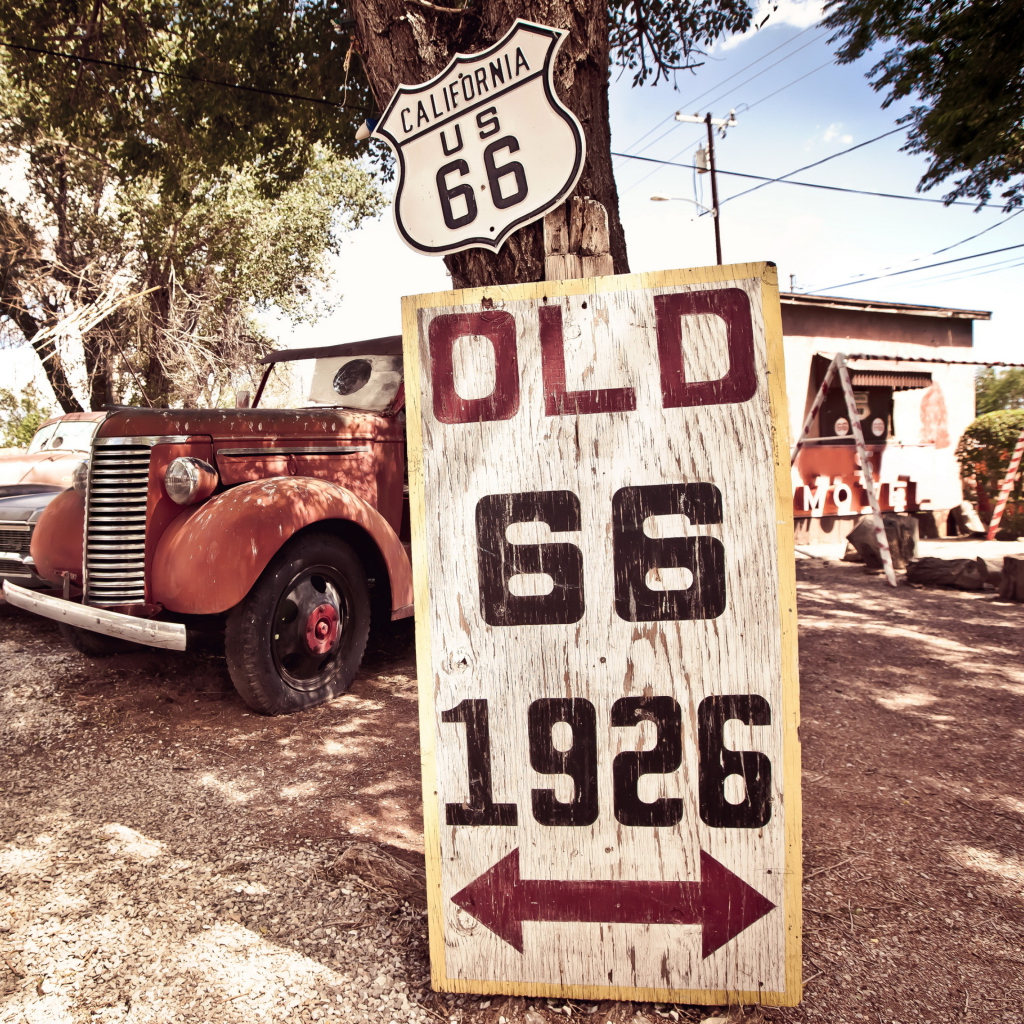 Historic Route 66 wallpaper 1024x1024