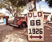 Das Historic Route 66 Wallpaper 176x144