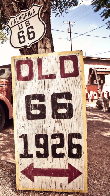 Обои Historic Route 66 360x640