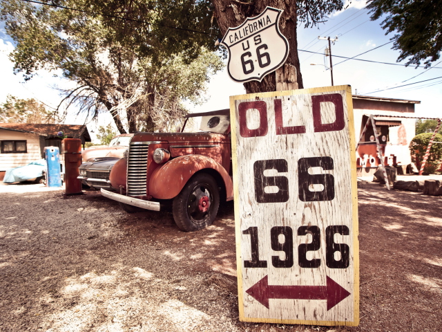 Historic Route 66 wallpaper 640x480