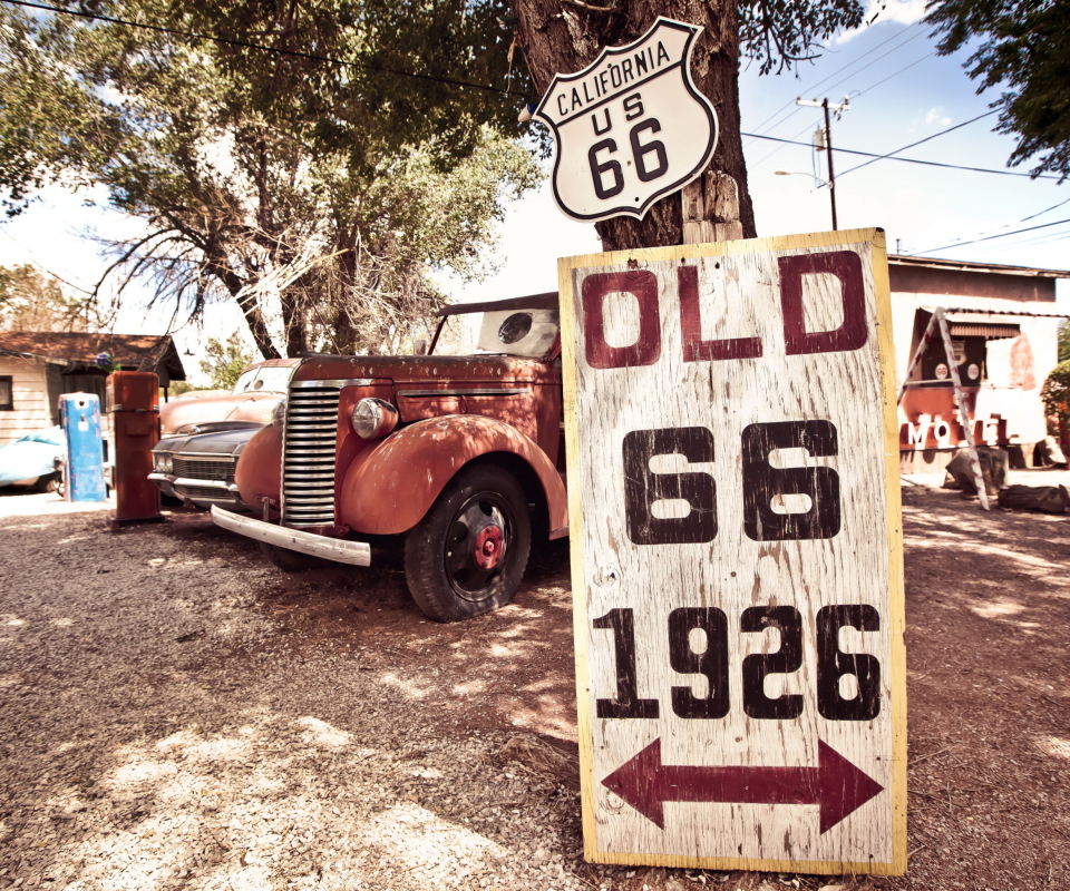 Das Historic Route 66 Wallpaper 960x800
