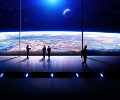 Das Space Odyssey Wallpaper 480x400