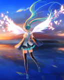 Fondo de pantalla Vocaloid, Hatsune Miku 128x160
